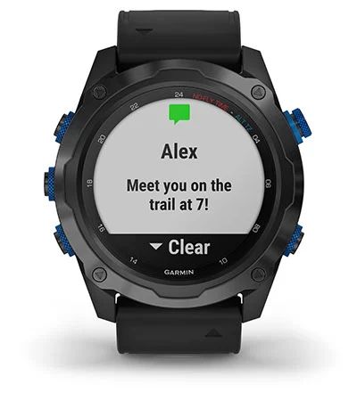 Умные часы Garmin Descent MK2 стальные с черным ремешком